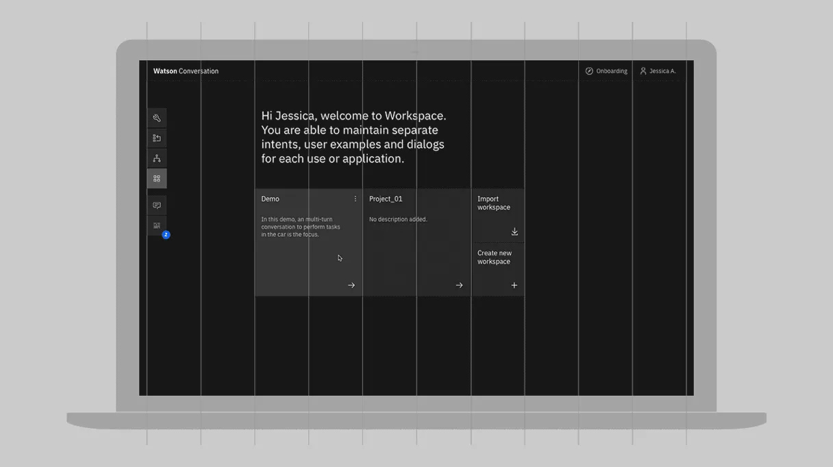 Same grid applied in both physical and digital designs